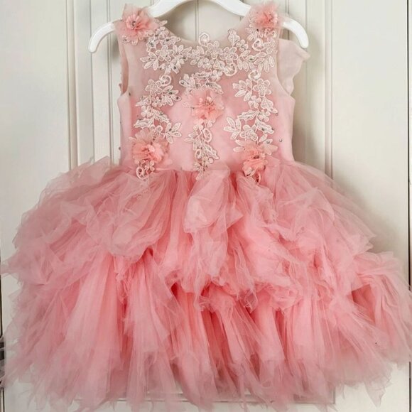 COPY - Elegant Kids' Ball Gown Dress for Piano Recital, Wedding & Birthday Party - Picture 1 of 6